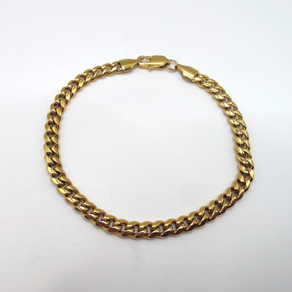 18k Gold Plated Chain Bracelet 5mm